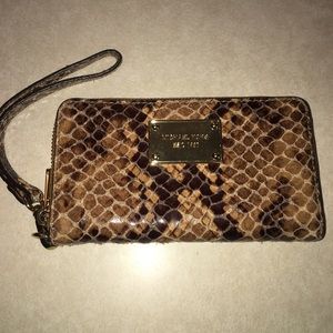 Michael Kors Bags - Michael Kors Snake Skin Print Wristlet Michael Kors Bags - Michael Kors Snake Skin Print Wristlet